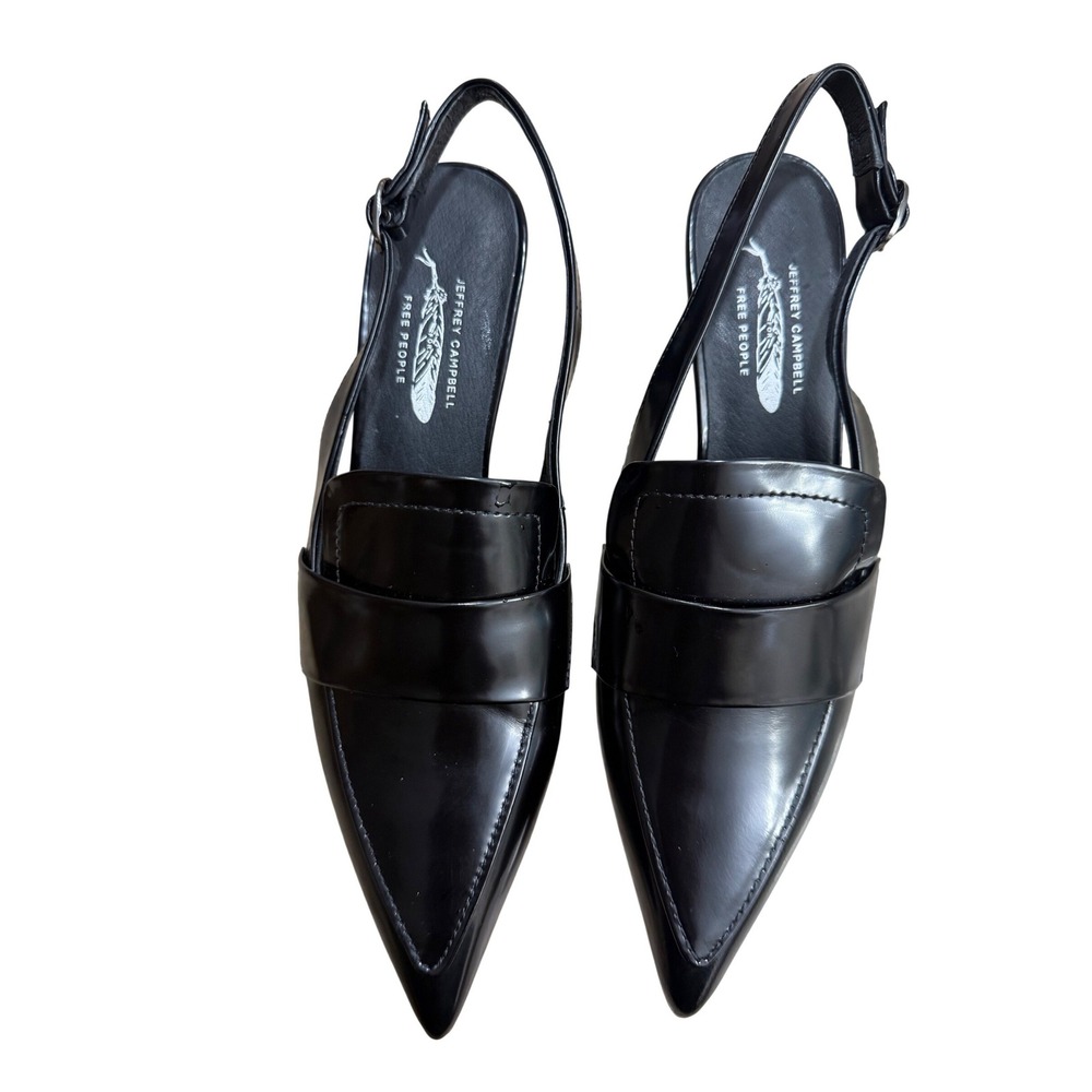 Jeffrey Campbell Literature Women's Slingback Kitten heel‎ Pumps 7 Dressy Office - Picture 10 of 11